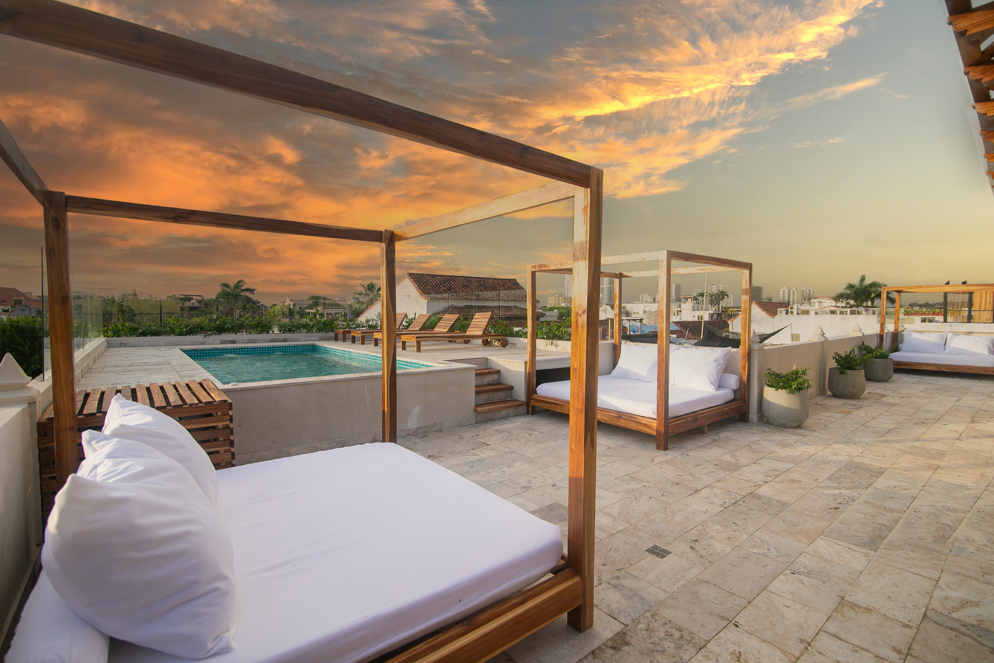 Casa Quero luxury mansion in Cartagena Old City with two pools and rooftop city views