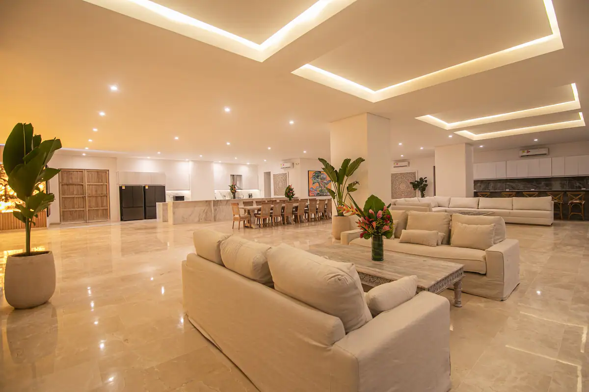 Another angle of the living / social area