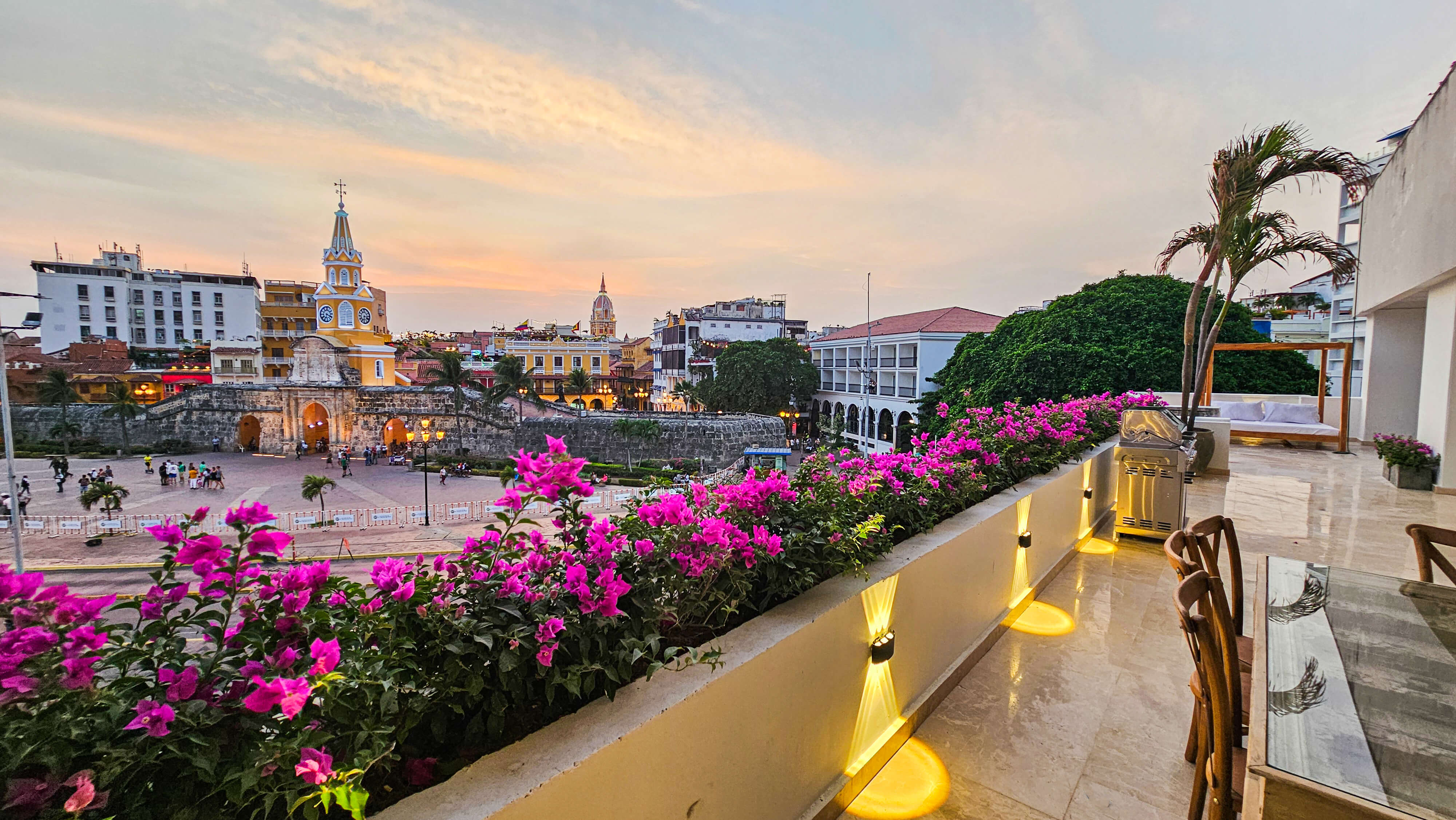 Balcony view over Cartagena Old City